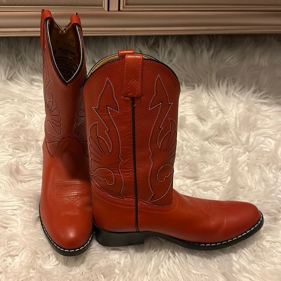 masterson boot co Shoes Masterson Boot Co Red Leather Cowgirl Boots Poshmark